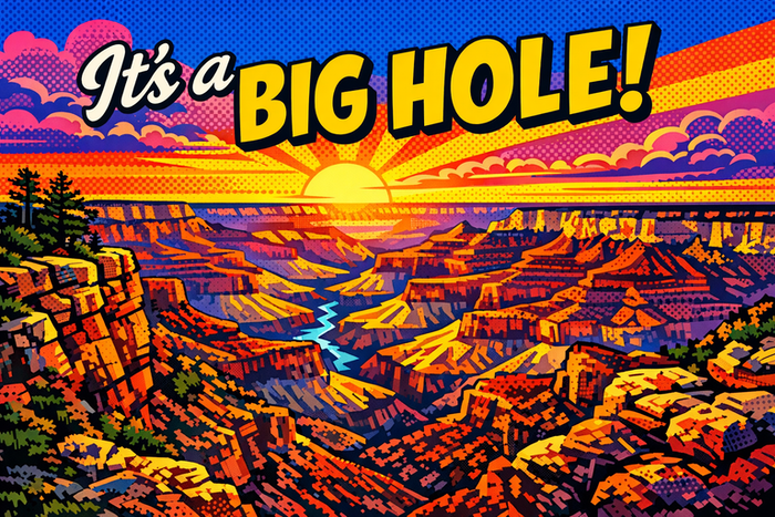 Unique postcard design with scenic imagery