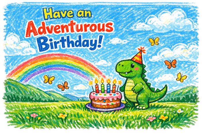 Creative postcard featuring detailed artwork