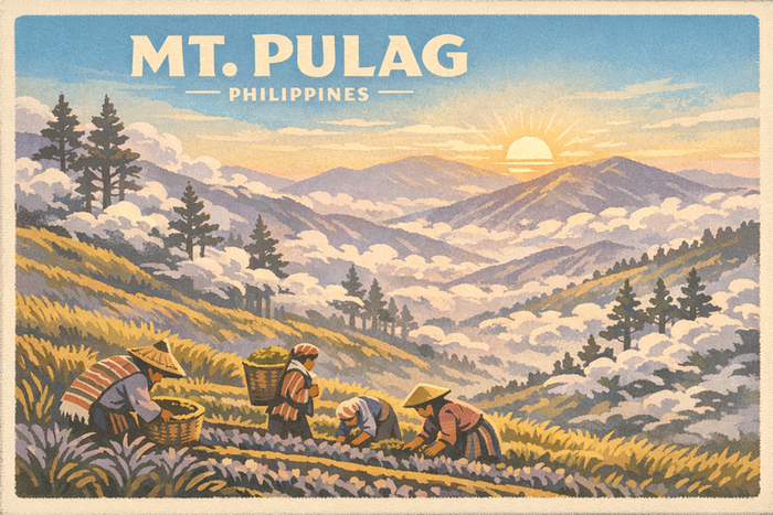 One-of-a-kind postcard with original illustration